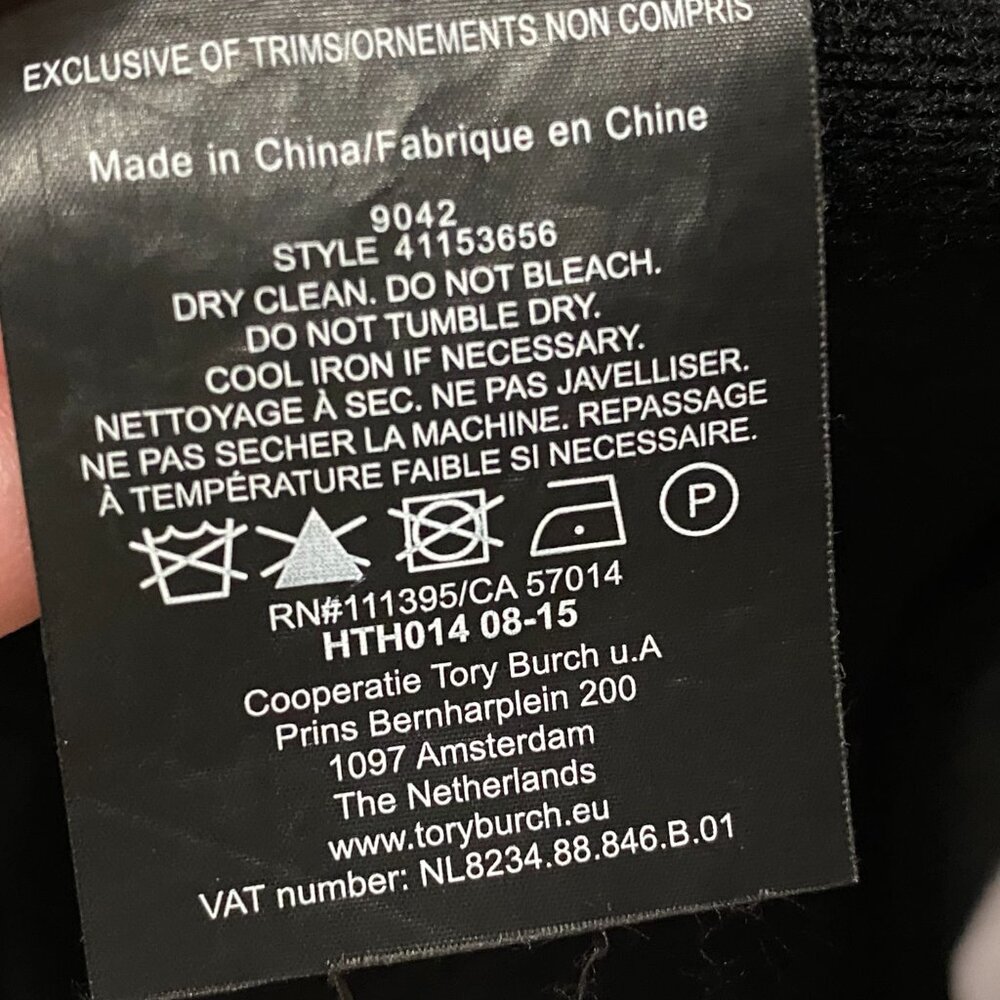 Tory Burch Wool Metallic Basic Office Luxury Knit… - image 8